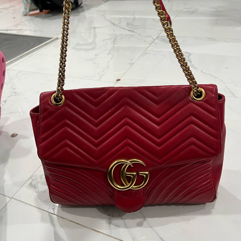 Gucci red handbag